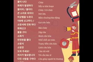 Từ vựng tiếng Hàn theo chủ đề: Phòng cháy chữa cháy
