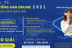 Công bố kết quả cuộc thi nói tiếng Hàn online Korea Link 2021