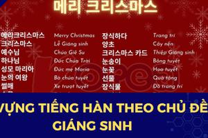 Từ vựng tiếng Hàn theo chủ đề: Giáng sinh