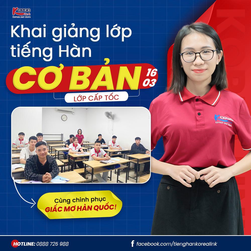 Khai Giảng 16/03 – Học Tiếng Hàn Từ Số 0