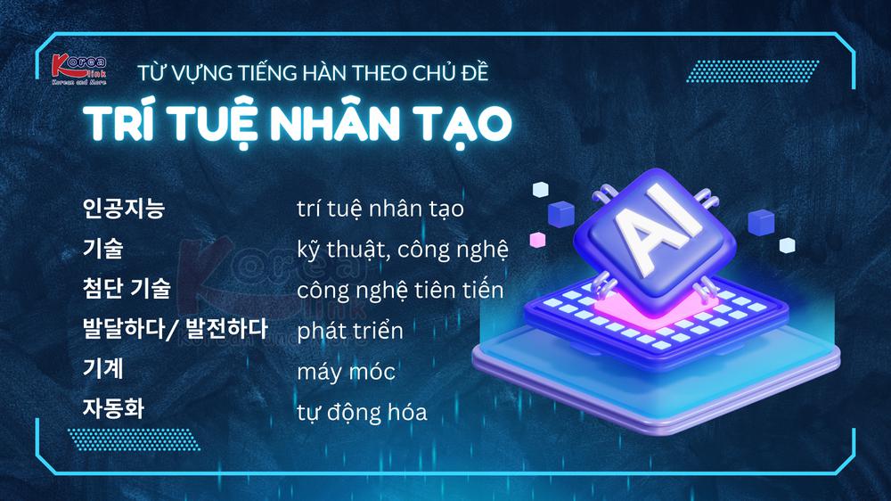 Từ vựng tiếng hàn theo chủ đề: Trí tuệ nhân tạo