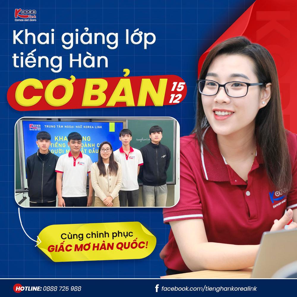 Khai giảng khóa học tiếng Hàn buổi tối tại Korea Link| Học tiếng Hàn tại Nghệ An