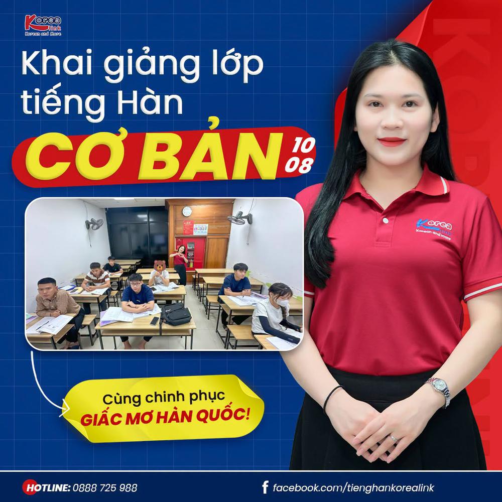 Tháng 8 Sôi Động: Lớp Tiếng Hàn Ngày 11/08 Chính Thức Bắt Đầu