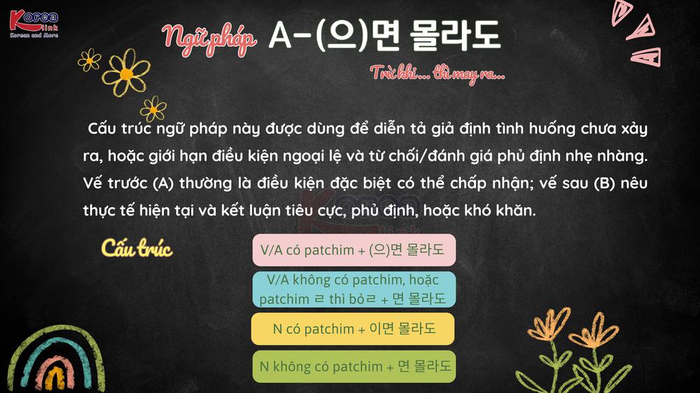 Ngữ pháp 141: A-(으)면 몰라도