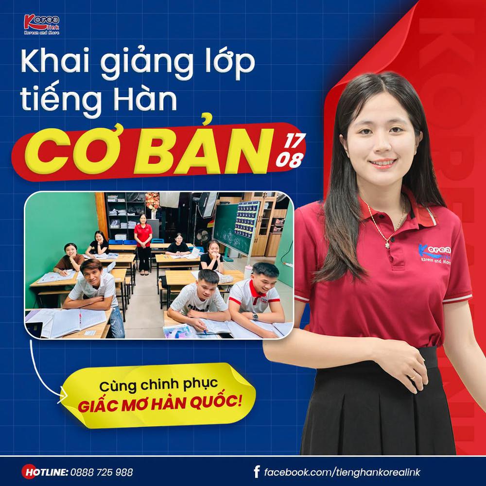 Korea Link Khai Giảng Lớp Tiếng Hàn Mới Ngày 17/08