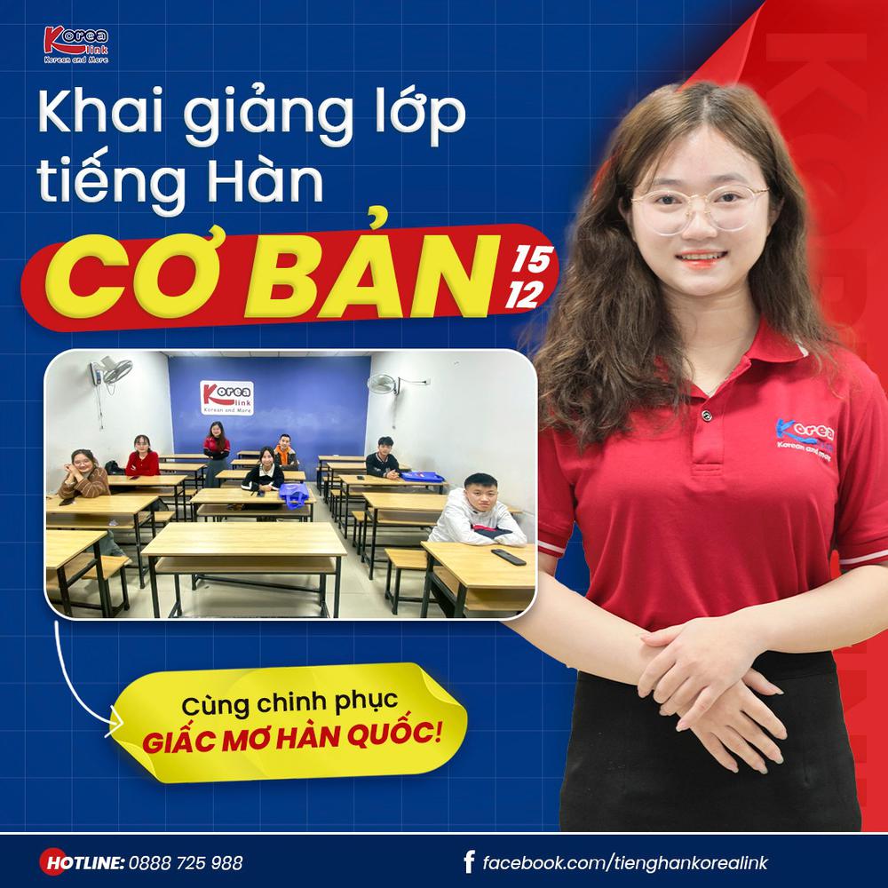 Khai giảng khóa học tiếng Hàn chuẩn Hàn Quốc tại Korea Link| Học tiếng Hàn tại Nghệ An