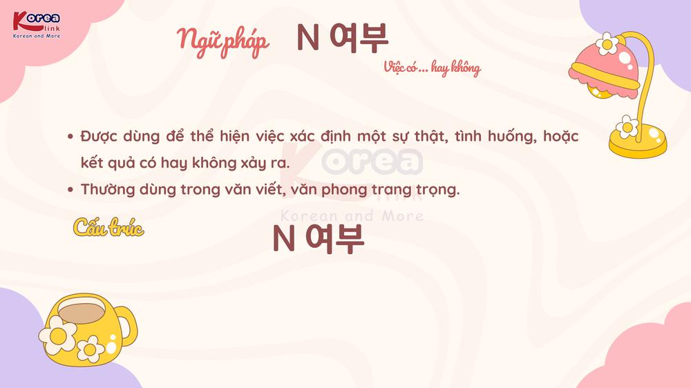 Ngữ pháp 145: N 여부