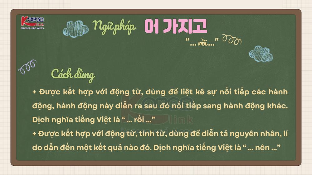 Ngữ pháp 125: 어 가지고