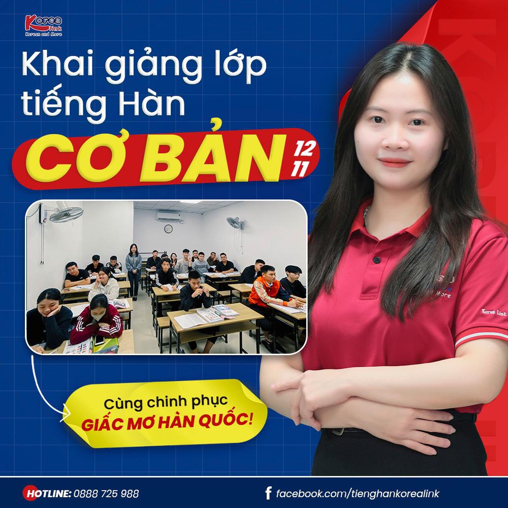Học tiếng Hàn từ đầu – Lớp mới vừa khai giảng
