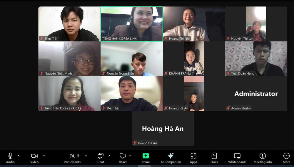 Korea Link khai giảng lớp tiếng Hàn Online đầu năm 2026