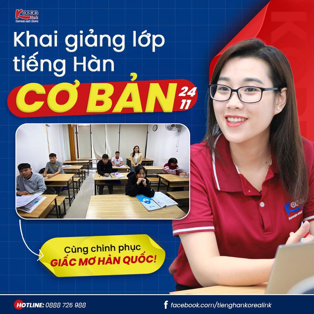 Sẵn Sàng Bứt Phá? Gia Nhập Lớp Tiếng Hàn Korea Link!
