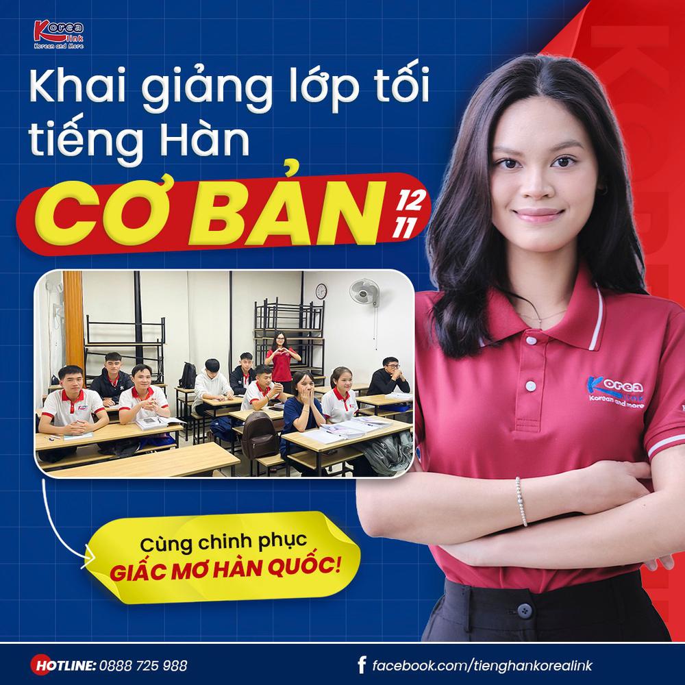 Bắt Đầu Học Tiếng Hàn Cùng Korea Link|Học tiếng Hàn tại Nghệ An