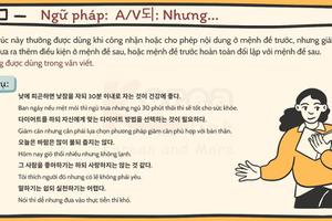 Ngữ pháp 89: A/V되: Nhưng...