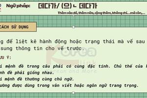 Ngữ pháp 99: 는 데다가/ (으)ㄴ 데다가