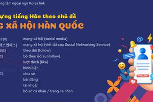 Từ vựng tiếng Hàn theo chủ đề: Mạng xã hội Hàn Quốc