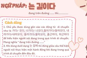 Ngữ pháp 116: 는 길이다