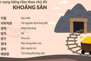 Từ vựng tiếng hàn theo chủ đề: Khoáng sản (phần 2)
