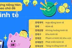 Từ vựng tiếng Hàn theo chủ đề: Kinh tế