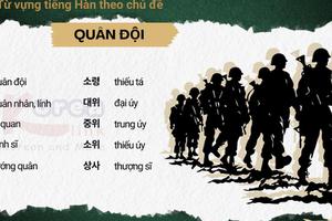 Từ vựng tiếng hàn theo chủ đề: Quân đội