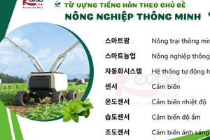 Từ vựng tiếng hàn theo chủ đề: Nông nghiệp thông minh
