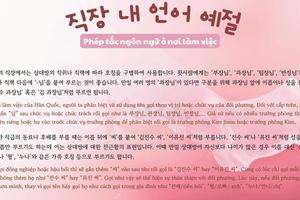 Thông tin văn hoá giáo trình EPS - TOPIK 2025 bài 31: 직장 내 언어 예절