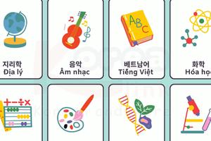 Từ vựng tiếng hàn theo chủ đề: Các môn học