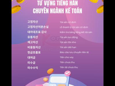 Từ vựng tiếng hàn theo chủ đề: Kế Toán