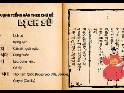 Từ vựng tiếng hàn theo chủ đề: Lịch sử