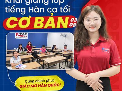 Tiếng Hàn Tại Nghệ An: Lớp Tối 03/08 Chính Thức Khởi...