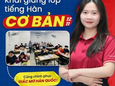 Học tiếng Hàn từ đầu – Lớp mới vừa khai giảng