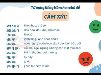 Từ vựng tiếng hàn theo chủ đề: Cảm xúc (phần 3)